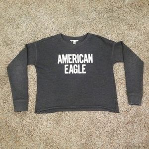 Cropped American Eagle Crew Neck Shirt